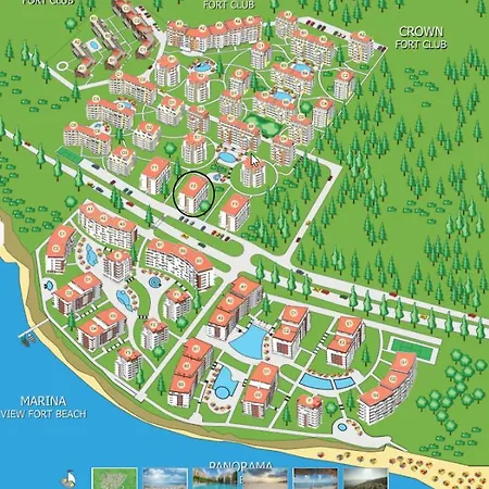 Crown Fort Black Coast Studio Apartment 아파트